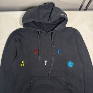 Travis Scott Astroworld Wish You Were Here Tour Hoodie Black Embroidered Small